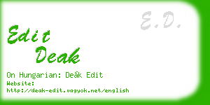 edit deak business card