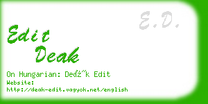 edit deak business card